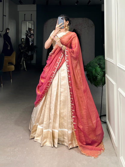 Latest Semi Stitched Lehenga Choli With Dupatta.