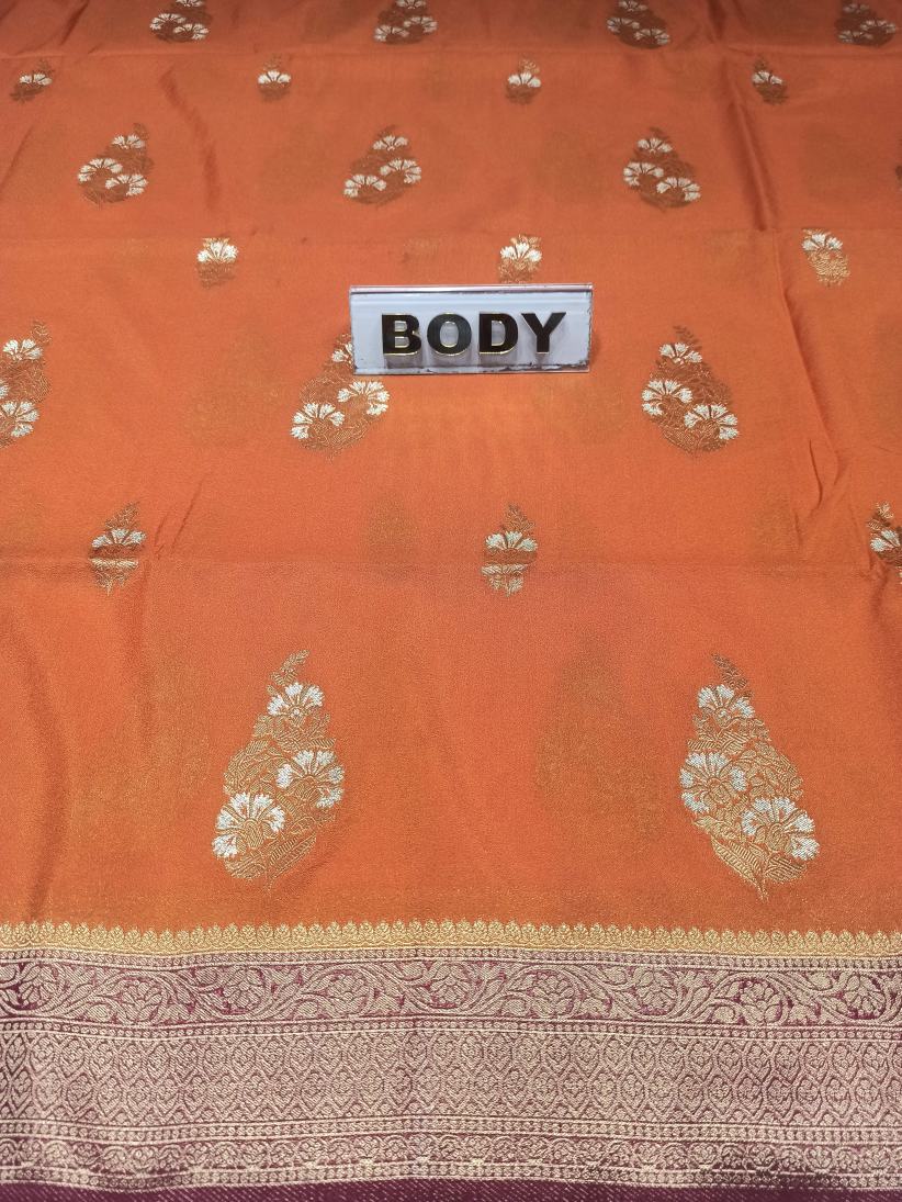 Artificial / Mix Crape Sarees ( Semi Crape )