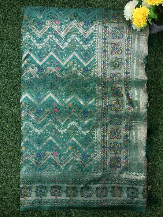 Satin Banarasi Silk Saree.