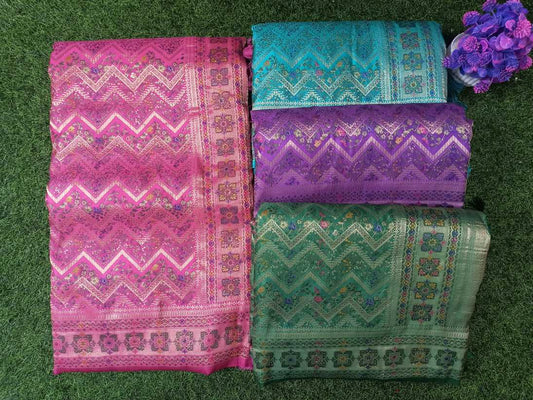Satin Banarasi Silk Saree.