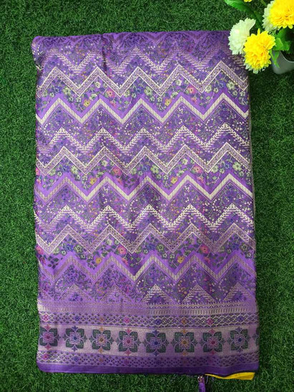 Satin Banarasi Silk Saree.