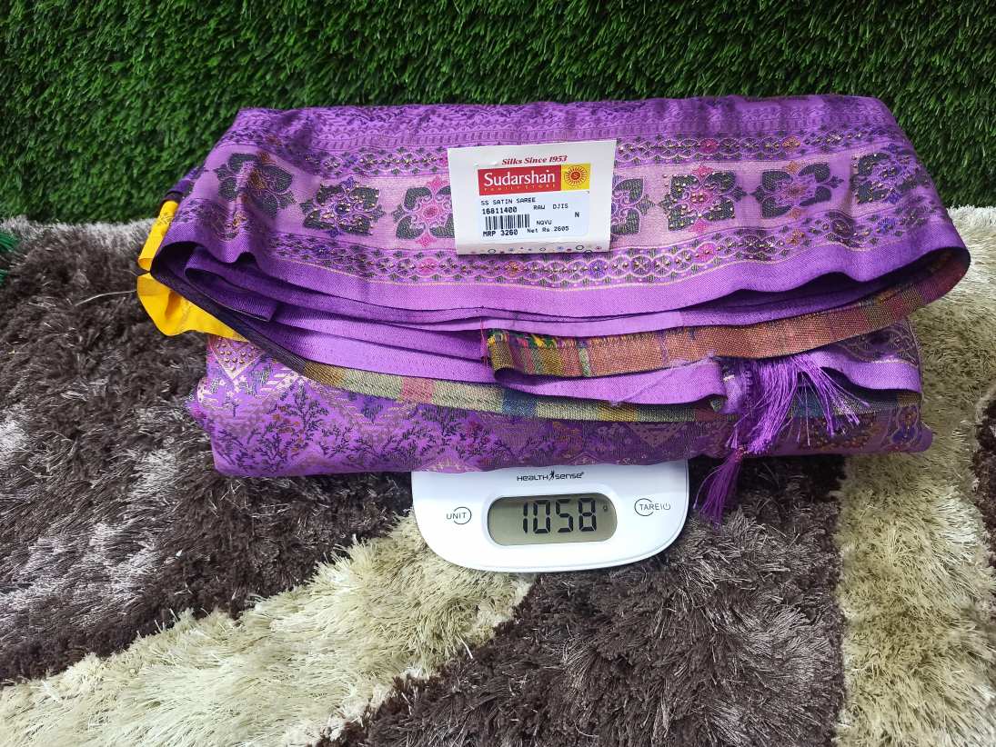 Satin Banarasi Silk Saree.