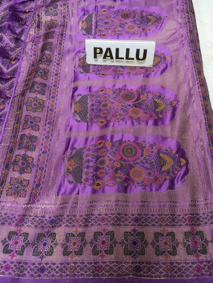 Satin Banarasi Silk Saree.