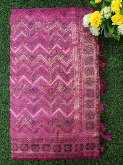 Satin Banarasi Silk Saree.