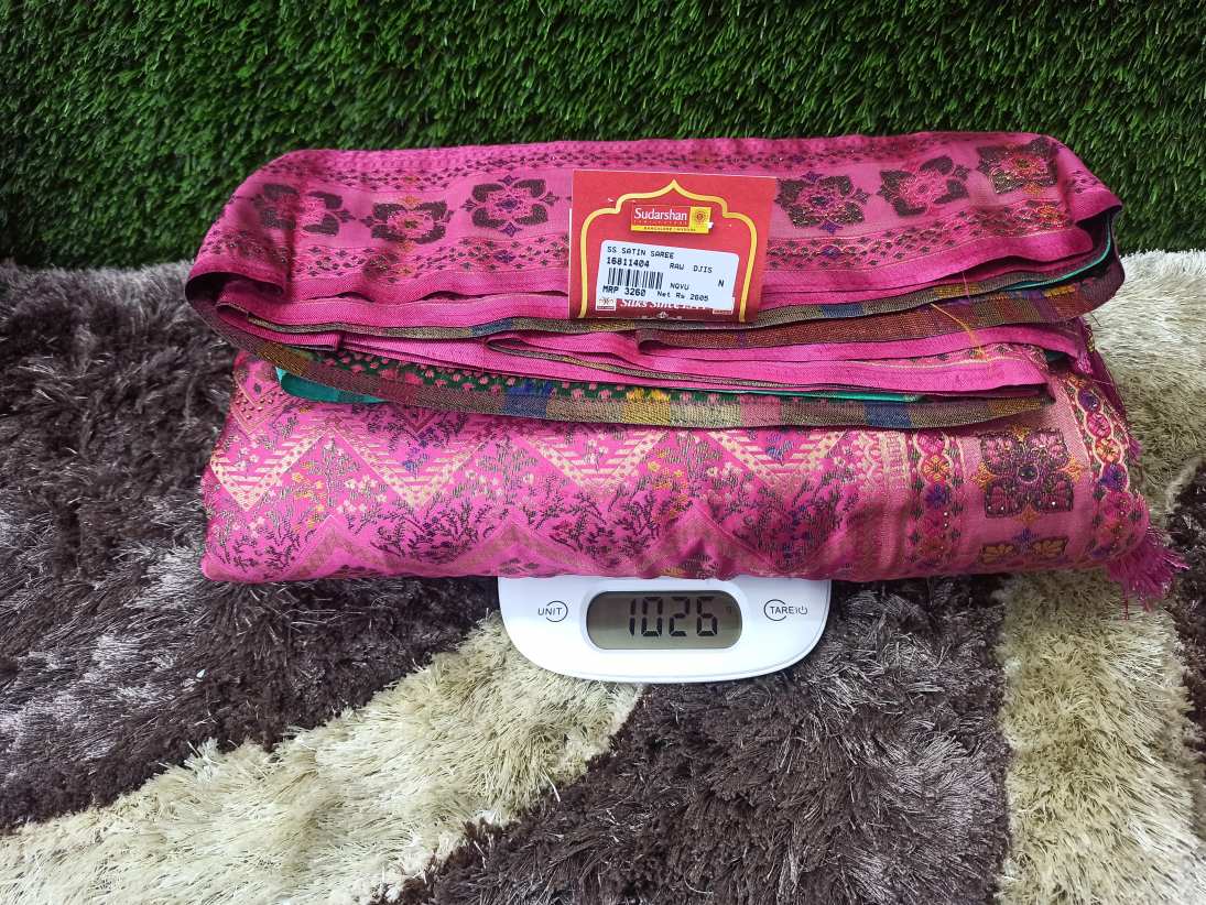 Satin Banarasi Silk Saree.