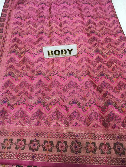 Satin Banarasi Silk Saree.