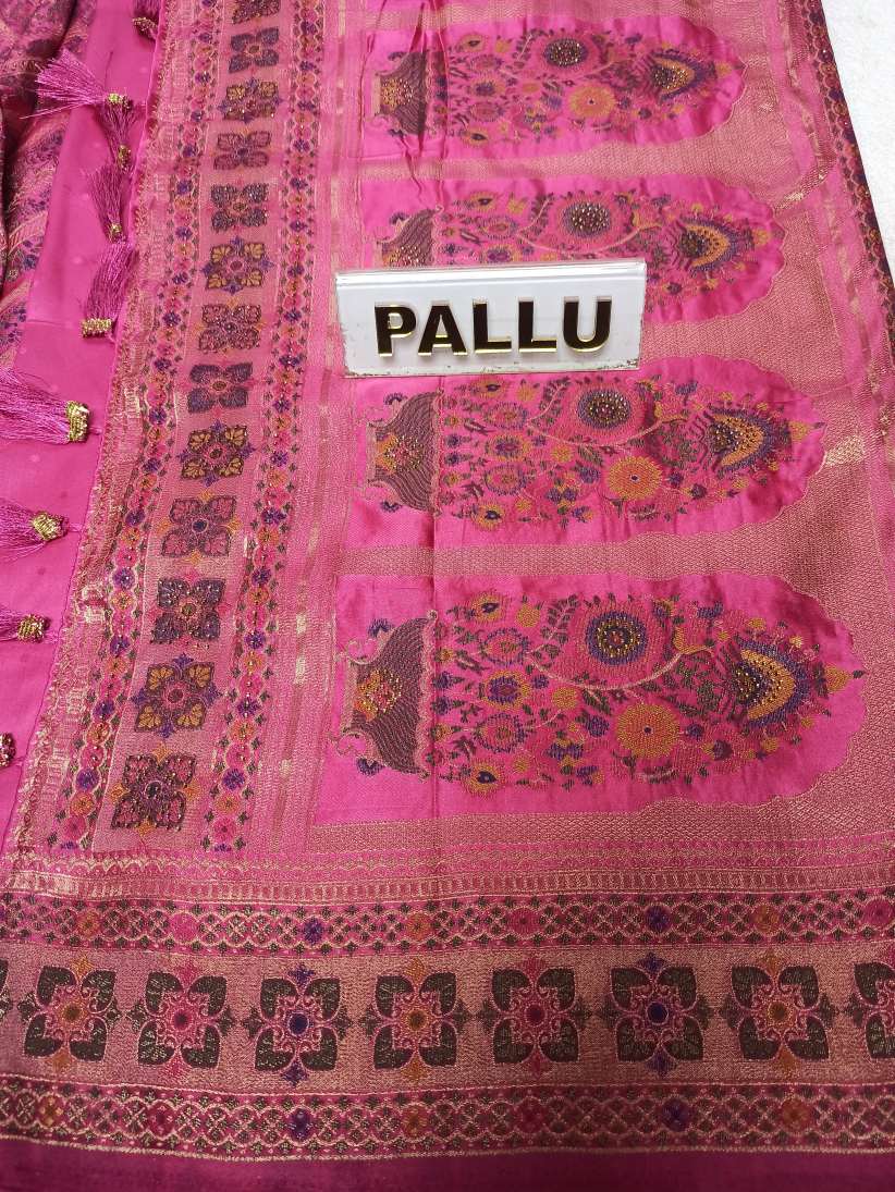 Satin Banarasi Silk Saree.