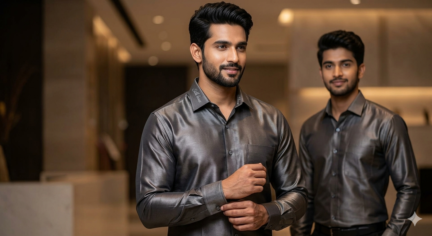 Pure Raw Silk Shirts.