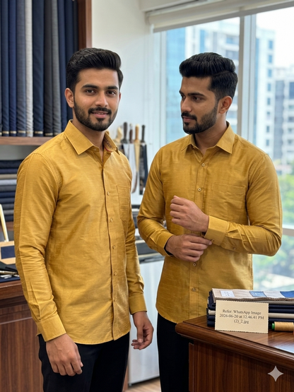 Pure Raw Silk Shirts.