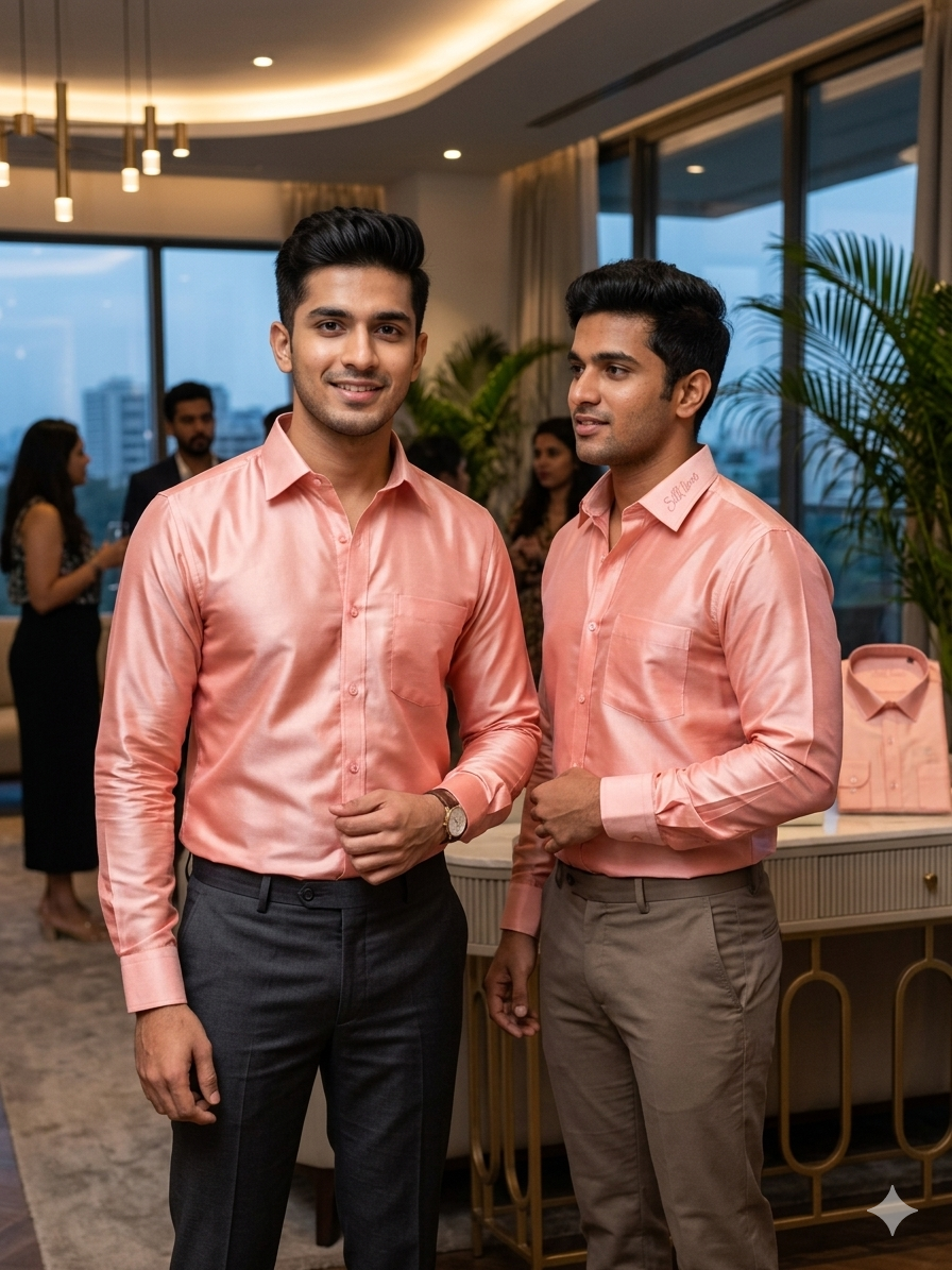 Pure Raw Silk Shirts.