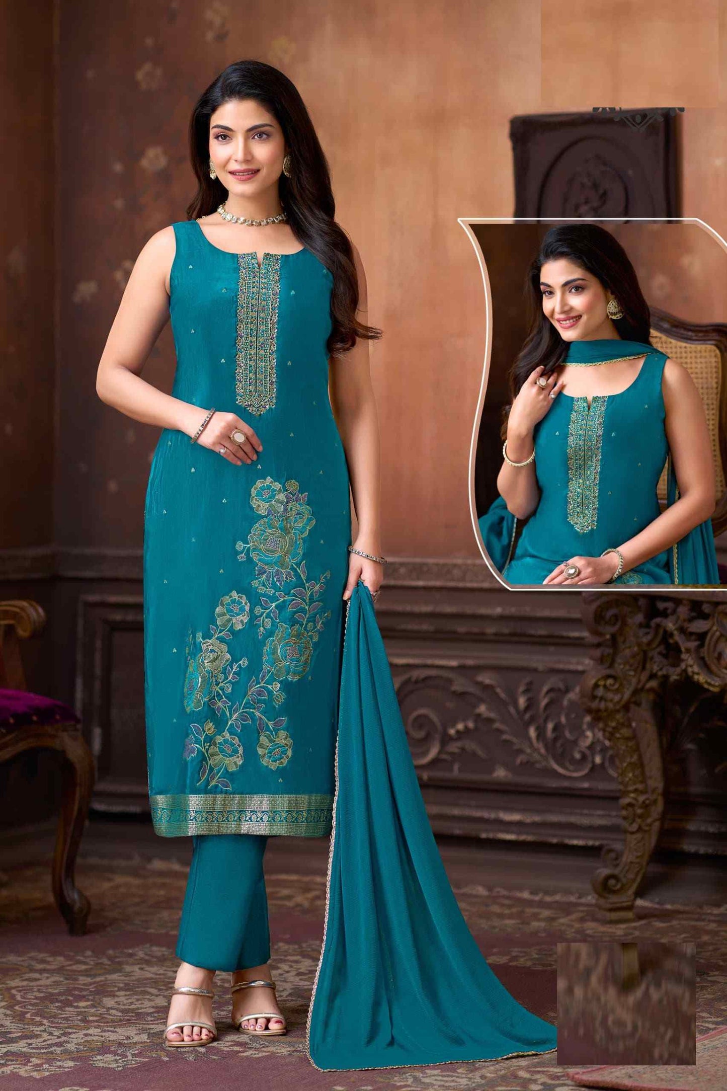 Ready To Wear Straight cut Salwar Suits