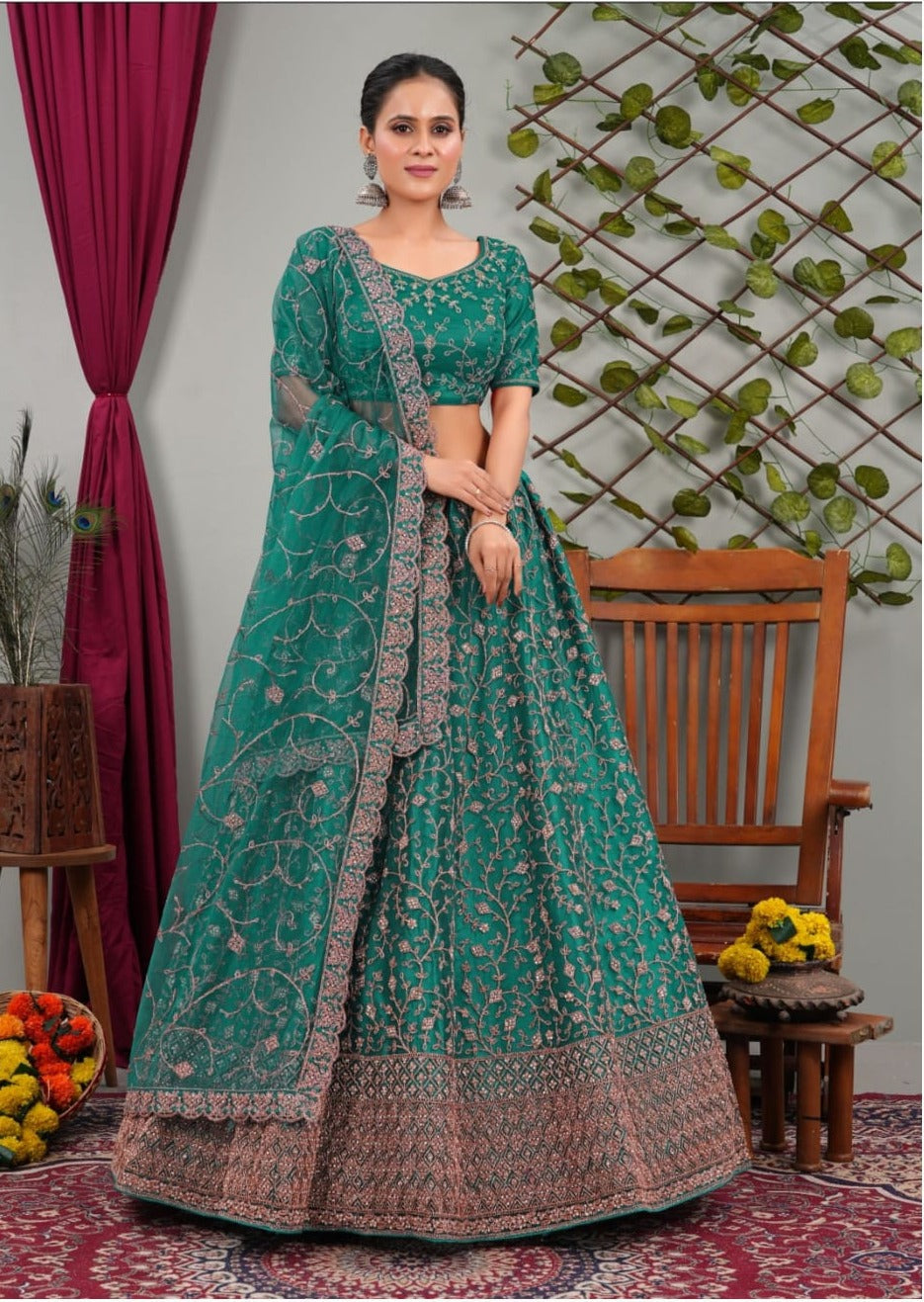 Latest Semi Stitched Lehenga Choli With Dupatta
