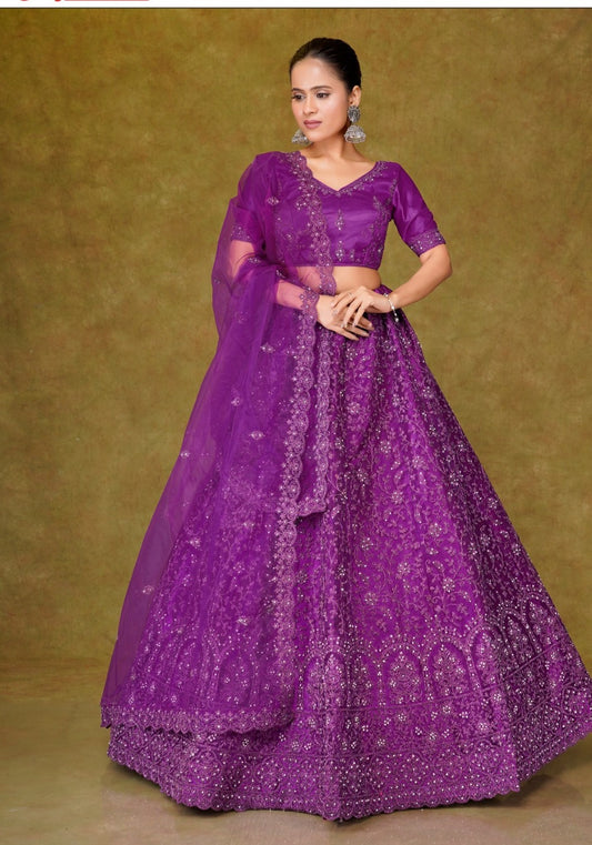 Latest Semi Stitched Lehenga Choli With Dupatta