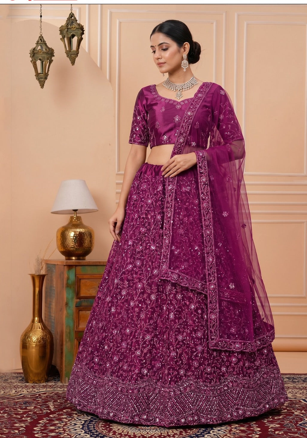 Latest Semi Stitched Lehenga Choli With Dupatta