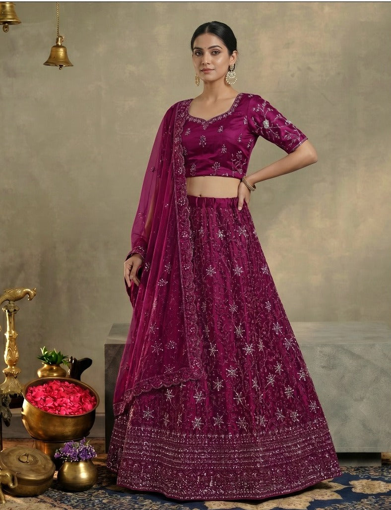 Latest Semi Stitched Lehenga Choli With Dupatta