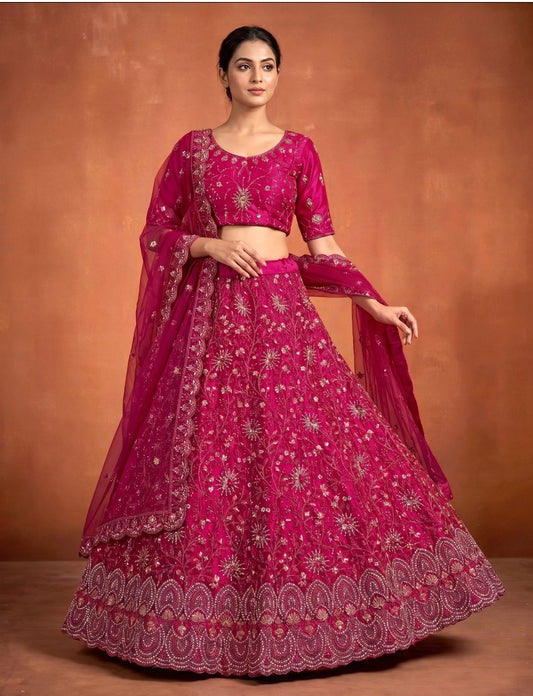 Latest Semi Stitched Lehenga Choli With Dupatta