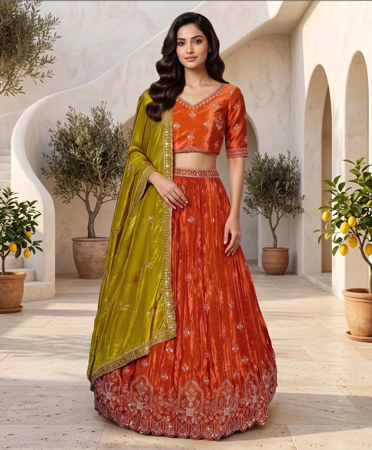 Latest Semi Stitched Lehenga Choli With Dupatta