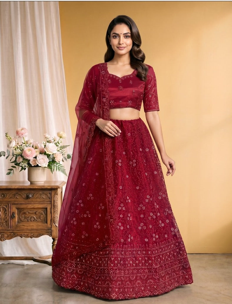 Latest Semi Stitched Lehenga Choli With Dupatta