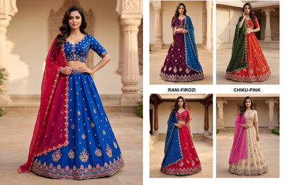Latest Semi Stitched Lehenga Choli With Dupatta