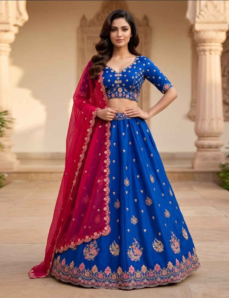 Latest Semi Stitched Lehenga Choli With Dupatta