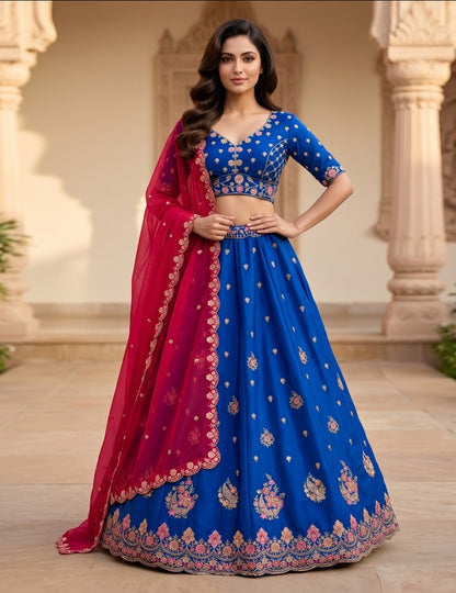 Latest Semi Stitched Lehenga Choli With Dupatta