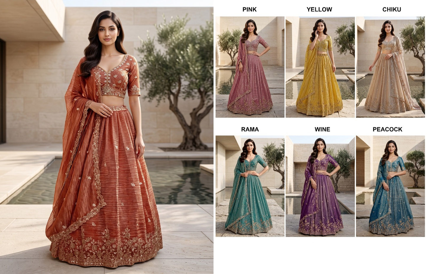 Latest Semi Stitched Lehenga Choli With Dupatta