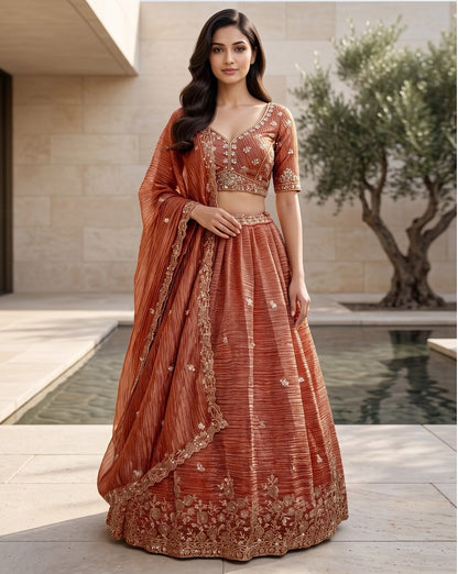 Latest Semi Stitched Lehenga Choli With Dupatta