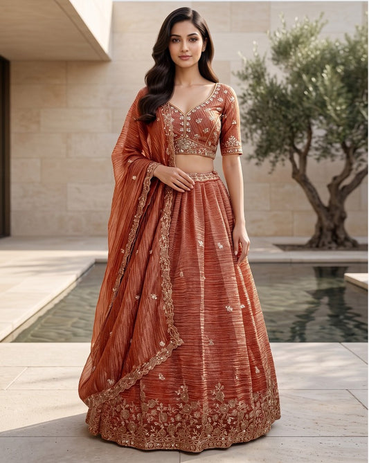 Latest Semi Stitched Lehenga Choli With Dupatta