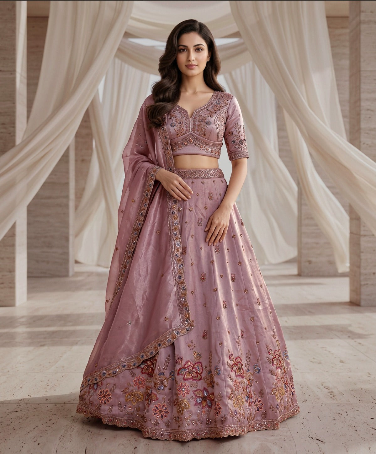 Latest Semi Stitched Lehenga Choli With Dupatta