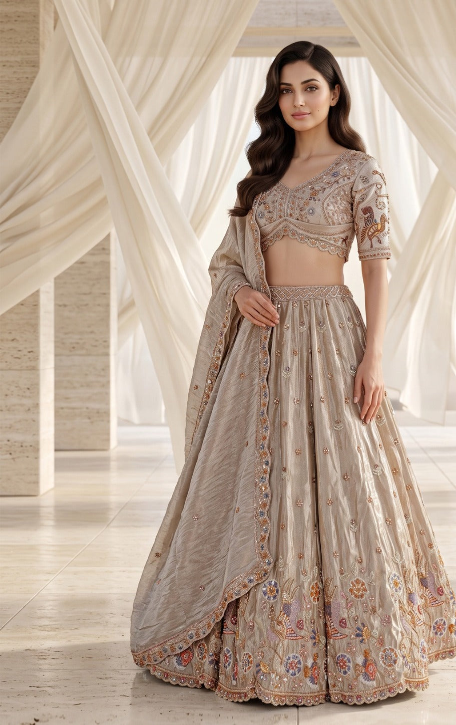 Latest Semi Stitched Lehenga Choli With Dupatta