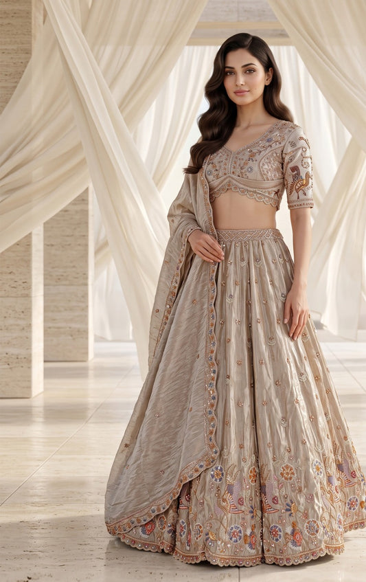 Latest Semi Stitched Lehenga Choli With Dupatta