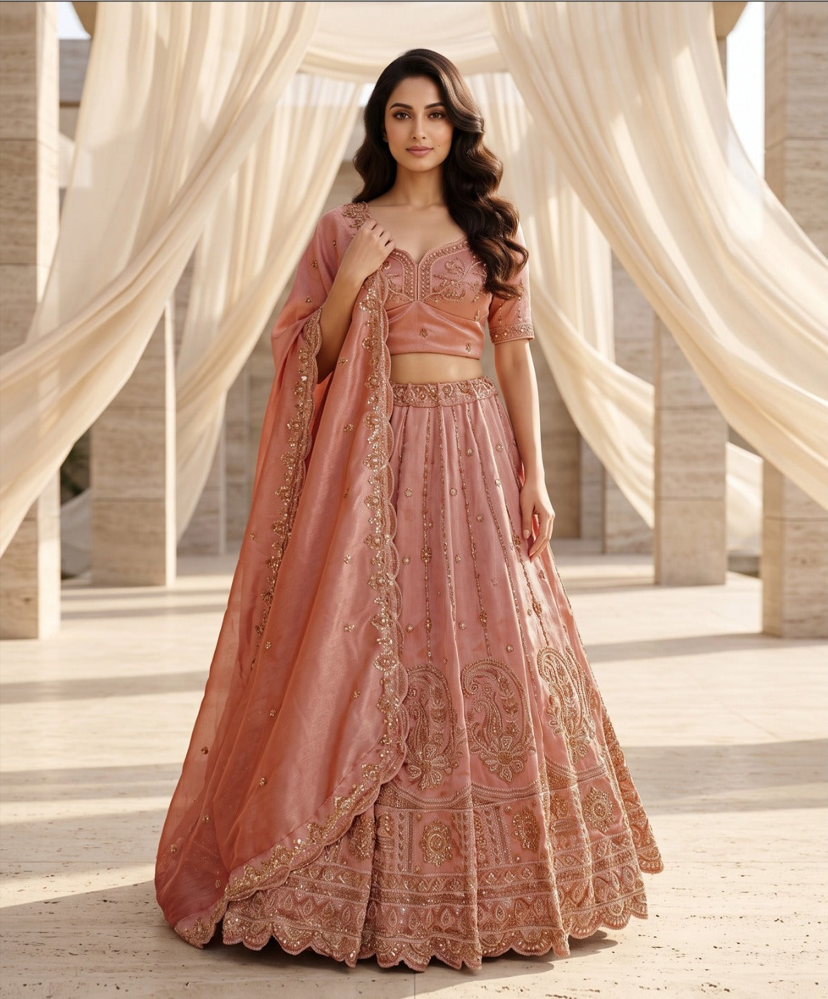 Latest Semi Stitched Lehenga Choli With Dupatta