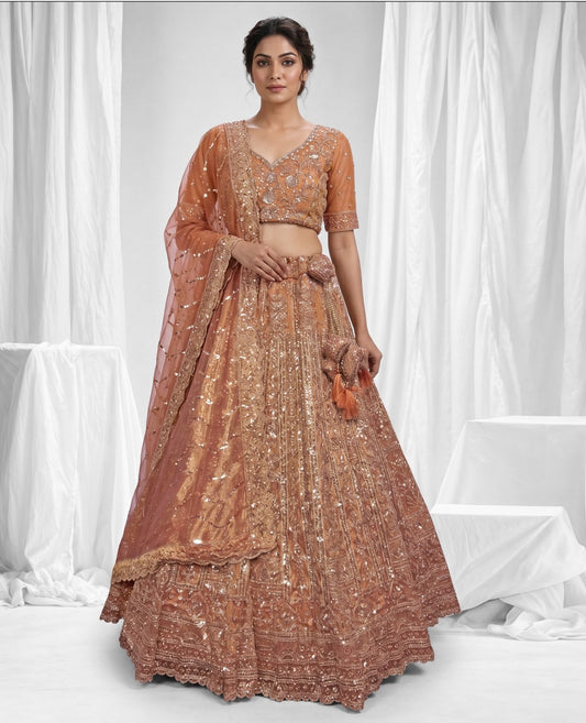 Latest Semi Stitched Lehenga Choli With Dupatta.