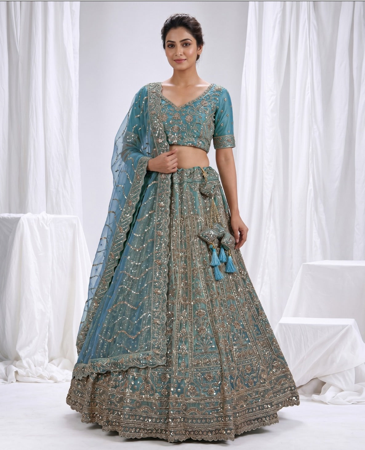 Latest Semi Stitched Lehenga Choli With Dupatta.