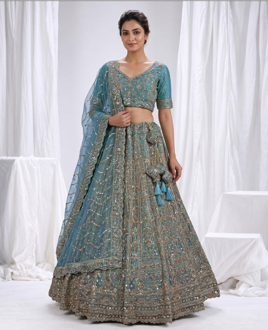Latest Semi Stitched Lehenga Choli With Dupatta.