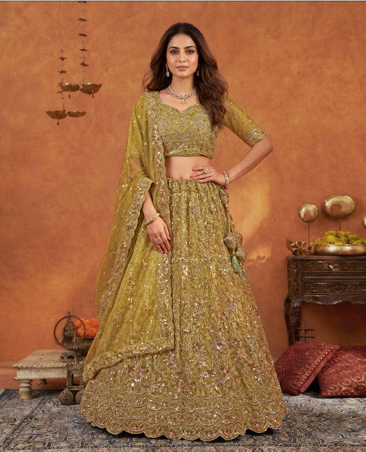 Latest Semi Stitched Lehenga Choli With Dupatta.
