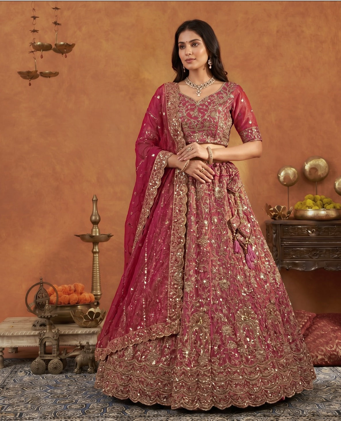 Latest Semi Stitched Lehenga Choli With Dupatta.