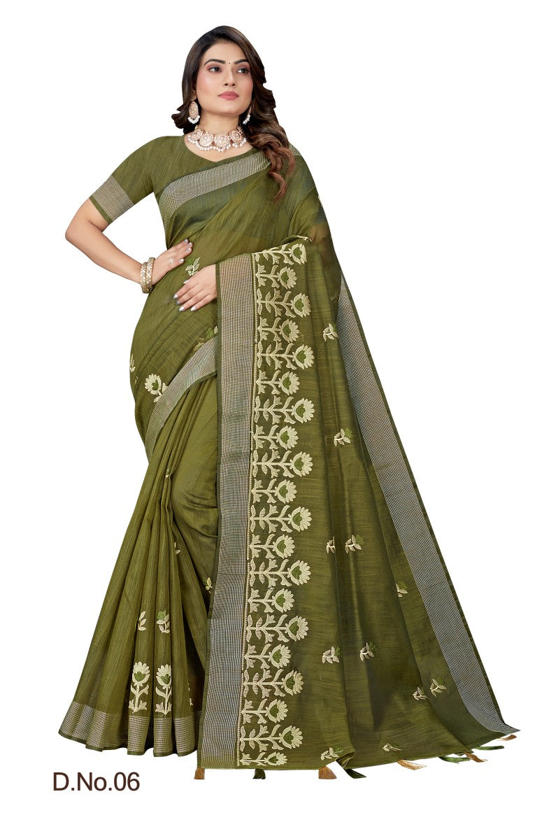 Pure Cotton Silk Saree.