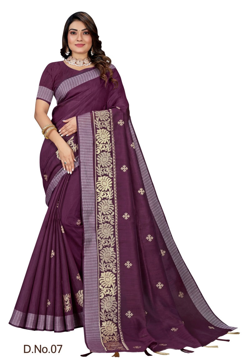 Pure Cotton Silk Saree.