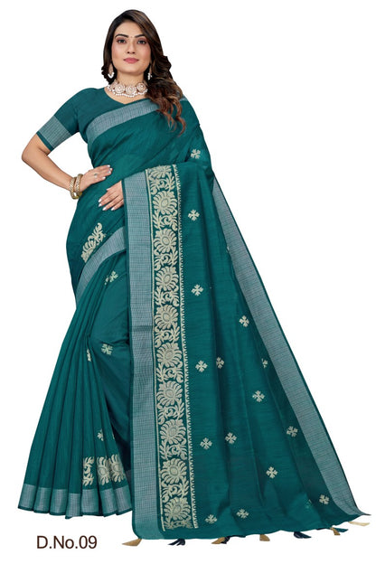 Pure Cotton Silk Saree.