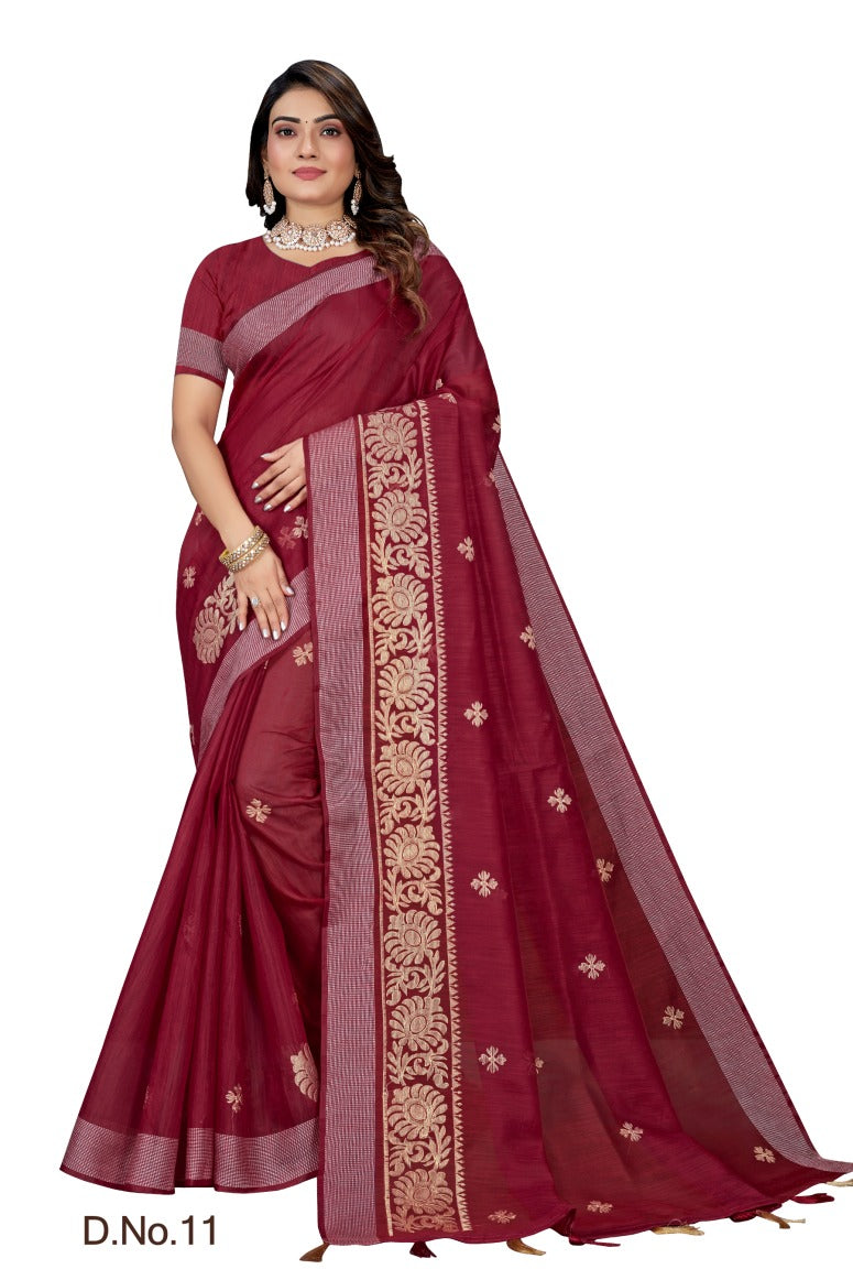 Pure Cotton Silk Saree.