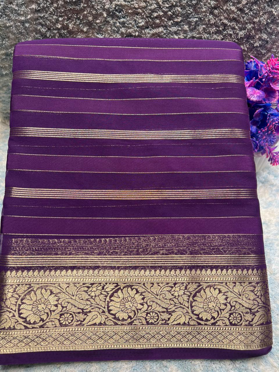Artificial / Mix Crape Sarees