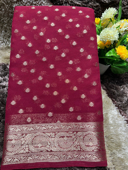 Artificial / Mix Crape Sarees