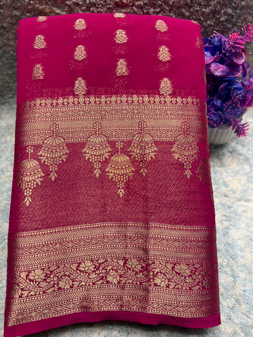 Artificial / Mix Crape Sarees