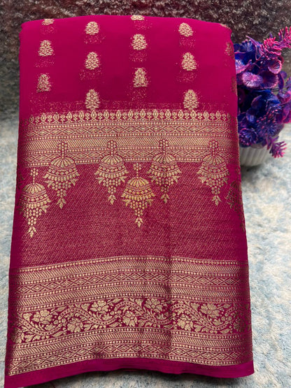 Artificial / Mix Crape Sarees