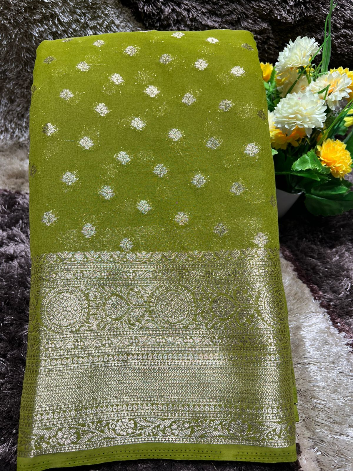 Artificial / Mix Crape Sarees