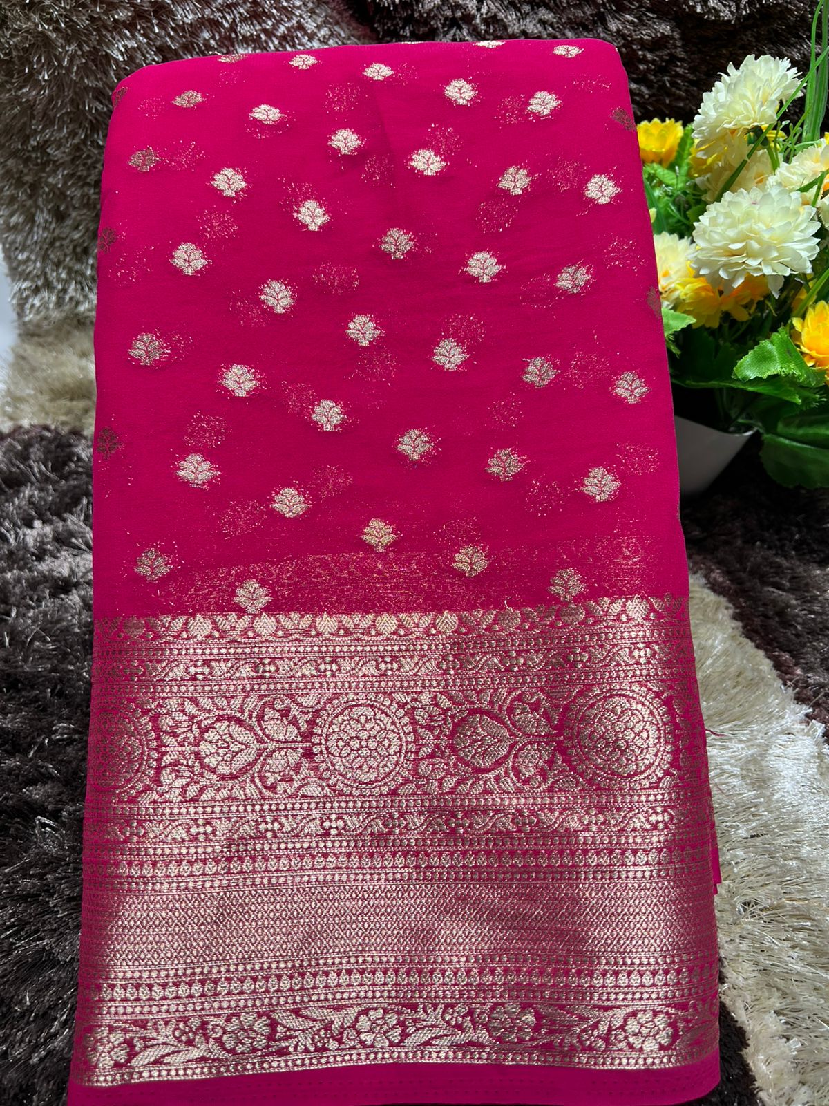 Artificial / Mix Crape Sarees