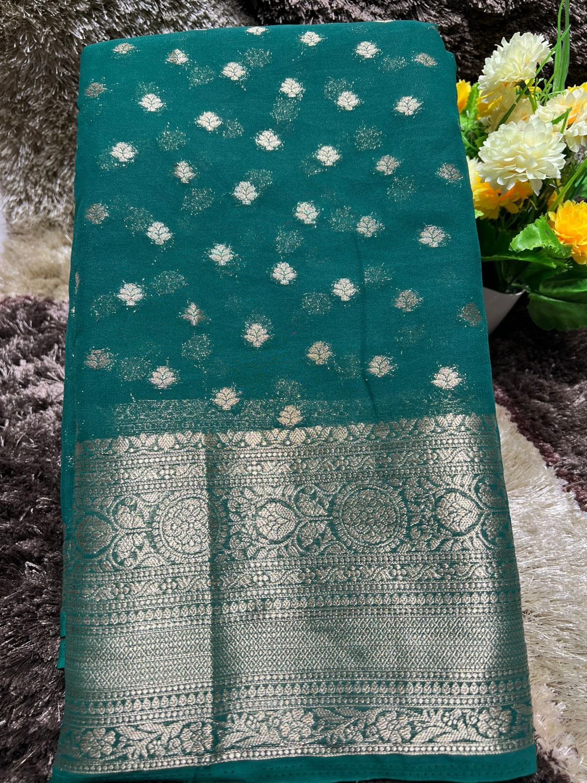 Artificial / Mix Crape Sarees