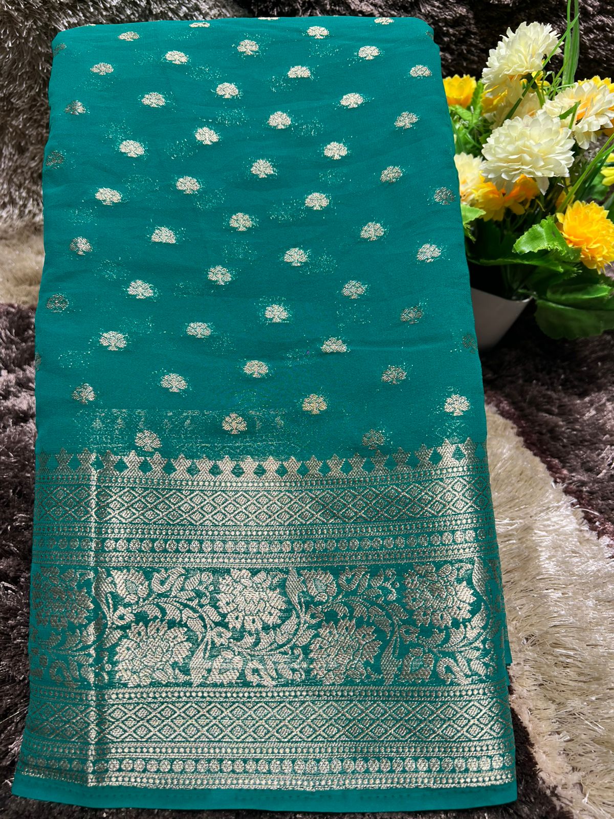 Artificial / Mix Crape Sarees