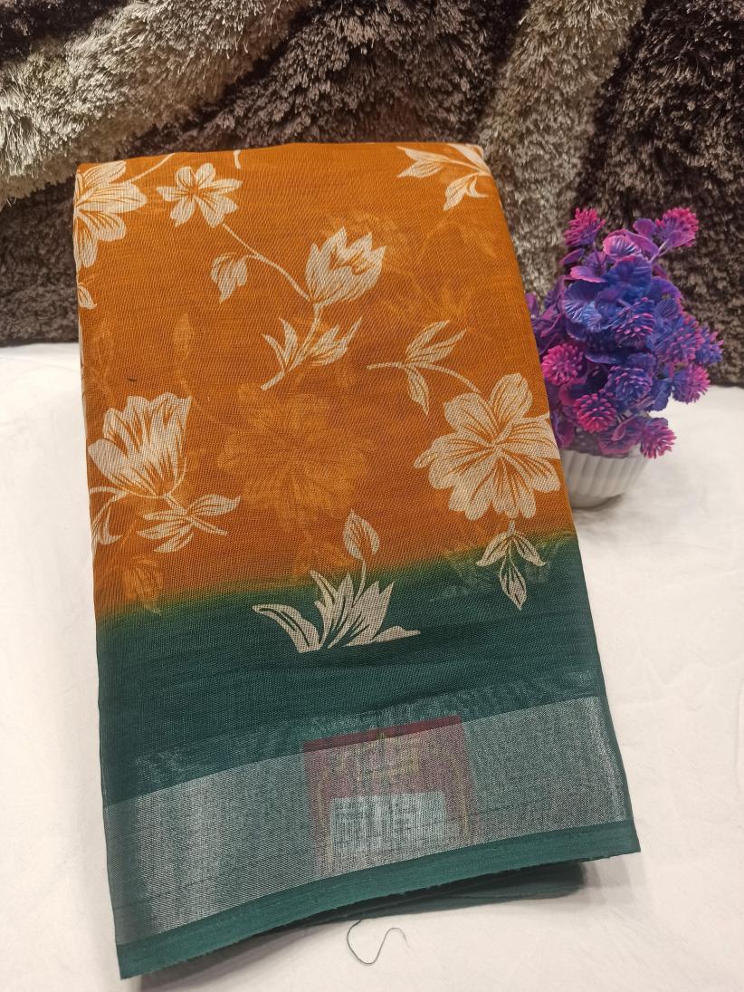 Pure Cotton Silk Saree.